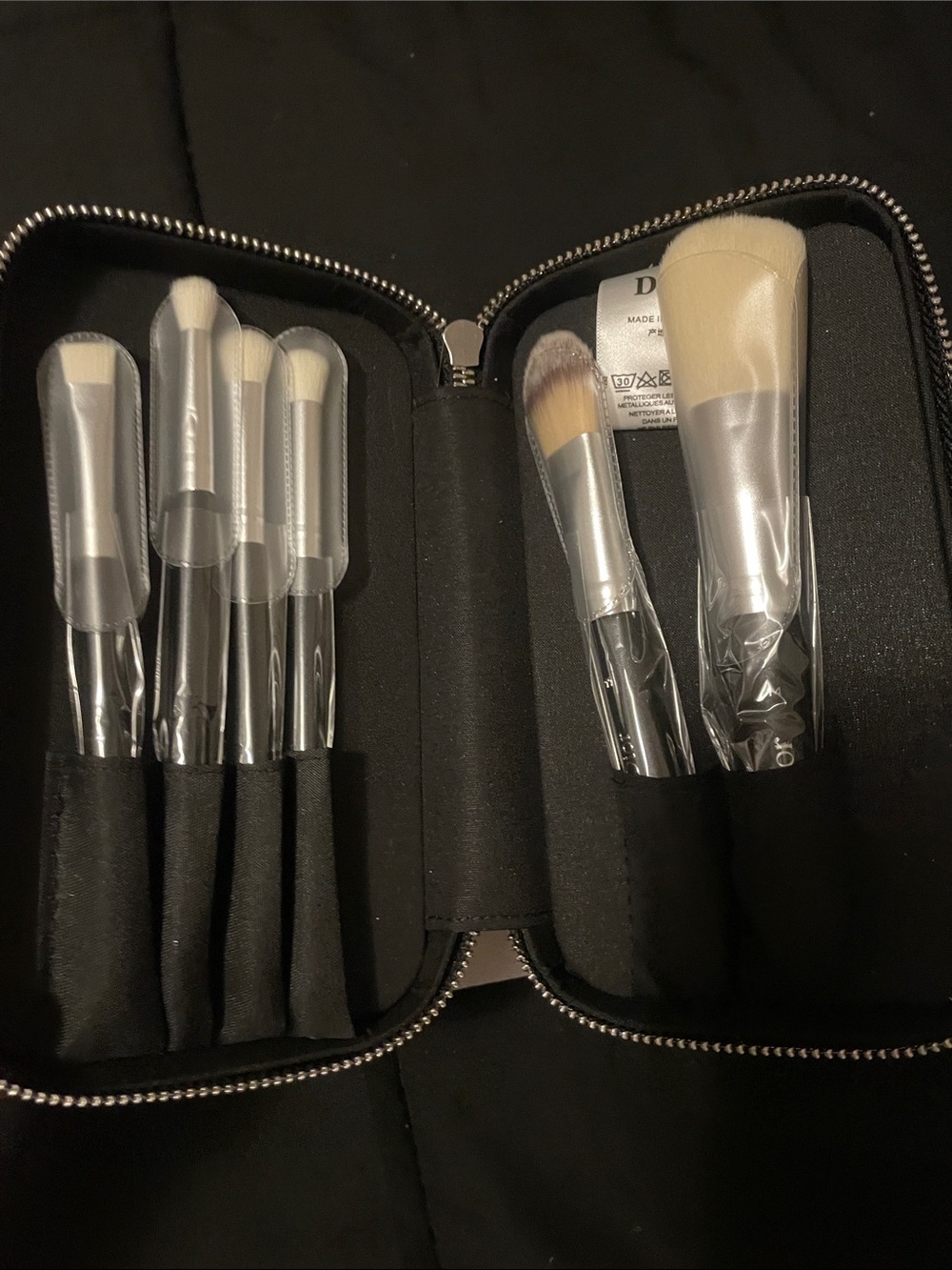 Dior Black & Silver Brush Set with Cream Bristles - Picture 12 of 17